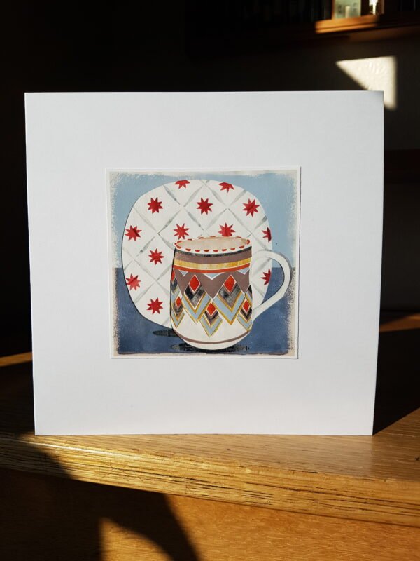 Poole Jug and Midwinter Galaxy Plate Collage by Victoria Whitlam