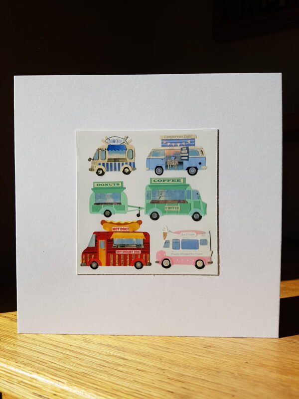 Food Trucks Collage by Victoria Whitlam