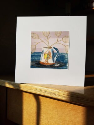 Greeting Card : Fish Jug and Honesty Seed Heads