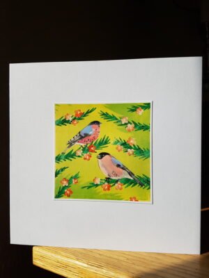 Greeting Card : Bullfinches