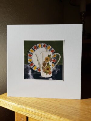 Greeting Card : Mexico Plate & Mystic Charm coffee pot