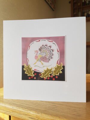 Greeting Card : Midwinter Turkey Plate