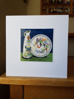 Greeting Card : Figgjo Flint Jug and Denby Bowl