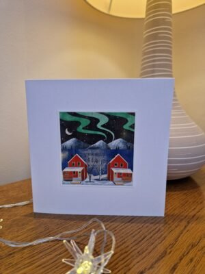 Greeting Card : Christmas Cabins