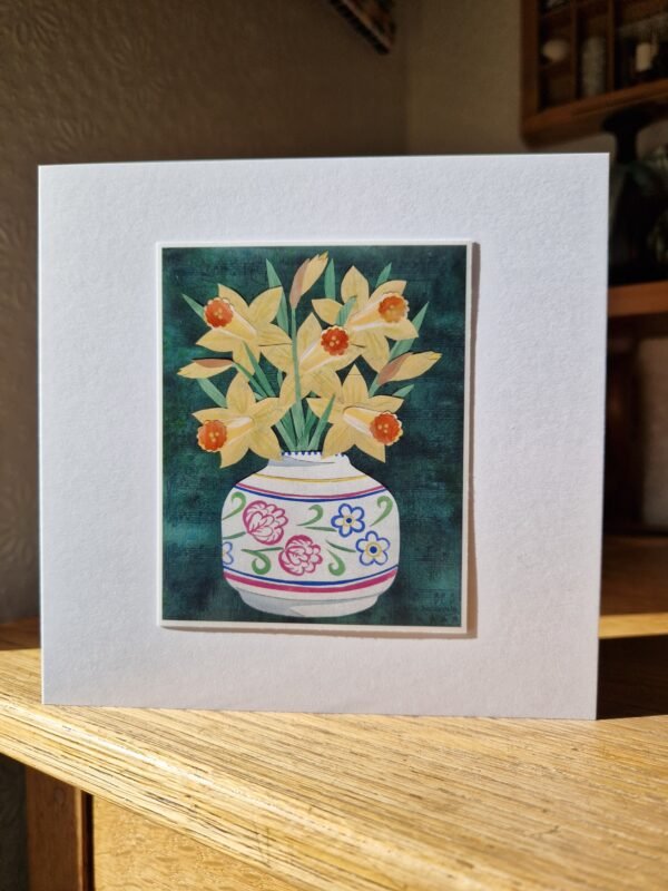 Victoria Whitlam Daffs in a Poole Vase