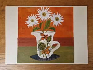 Original Collage – Midwinter Countryside Jug