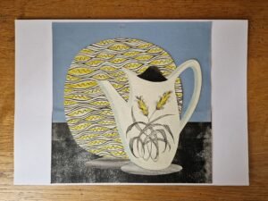 Original Collage – Midwinter Bali Hai Coffee Pot