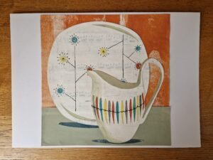 Original Collage – Midwinter Cherokee and Flower Mist Plate