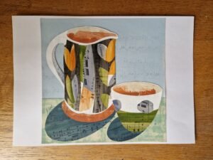 Original Collage – Jug and Bowl