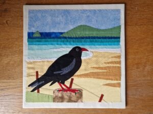 Original Embroidery – Cornish Chough