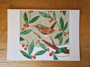 Original Christmas Collage : Christmas Wren