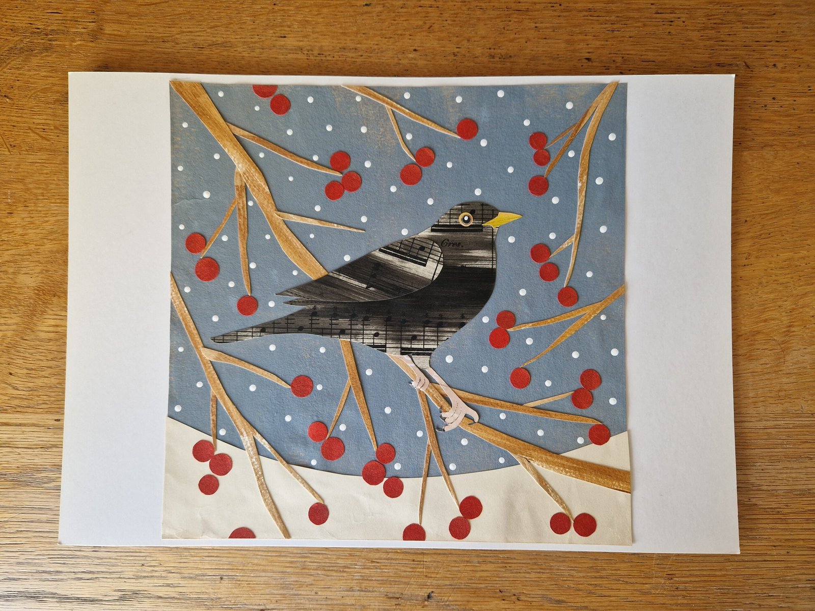 Victoria Whitlam - Blackbird and Berries