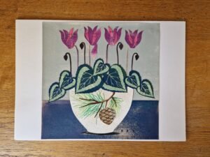 Original Christmas Collage : Bowl Of Cyclamen