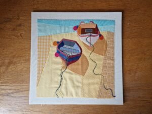 Original Embroidery : Two Boats