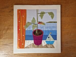 Original Embroidery : Tomatoes in the Window