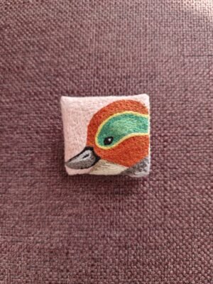 Teal Brooch