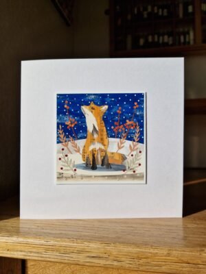 Greeting Card : Fox in the Snow