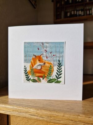 Greeting Card : Cozy Fox