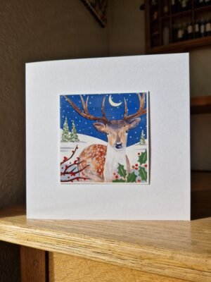 Greeting Card : Christmas Stag