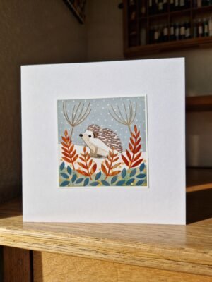 Greeting Card : Christmas Hedgehog