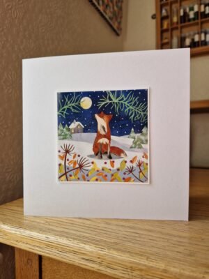 Greeting Card : Christmas Fox