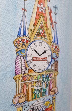 Original Watercolour : Leicester Clock Tower