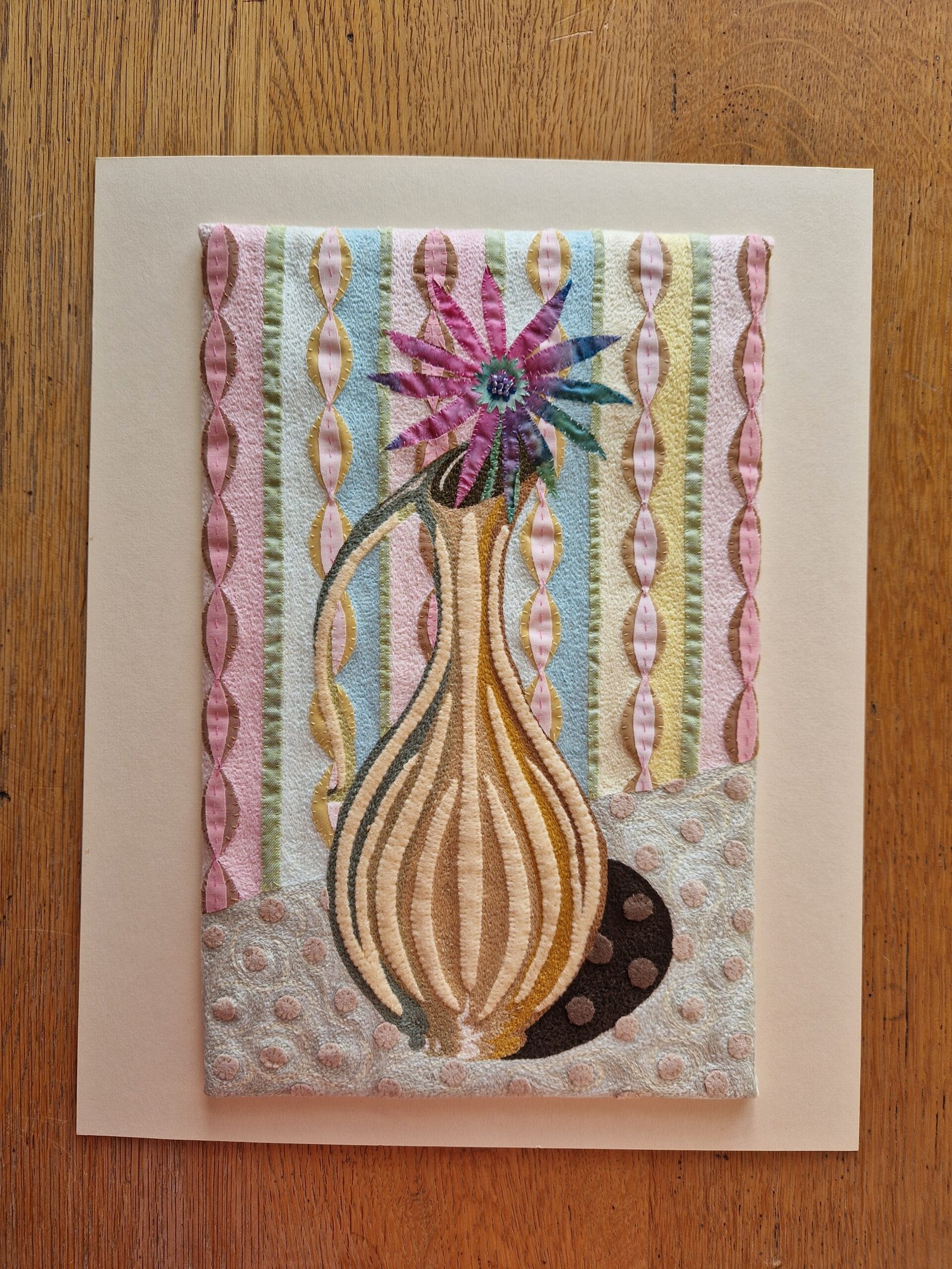 Victoria Whitlam - Embroidered 50's Vase