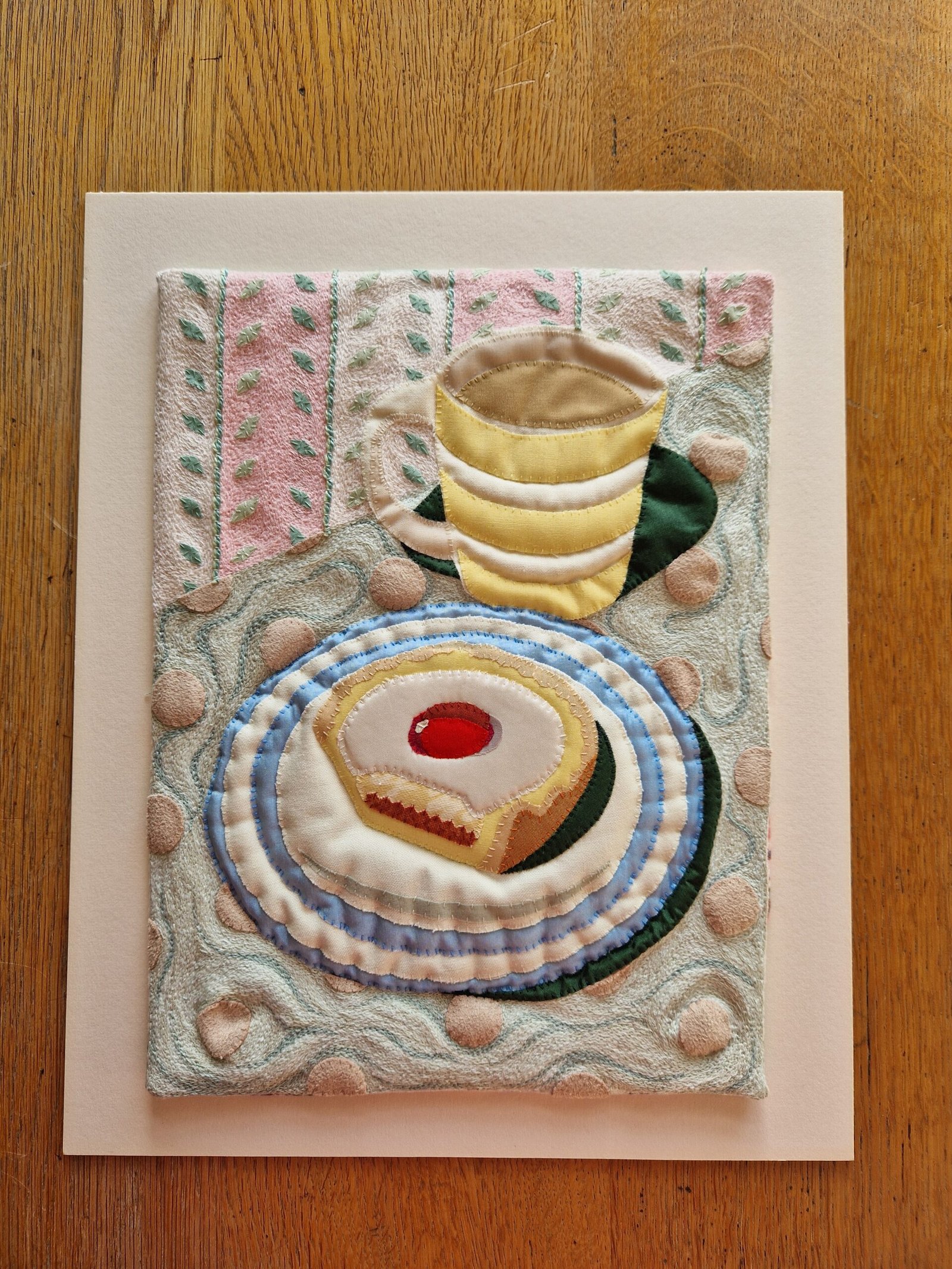 Victoria Whitlam - Embroidered Tea and Cake