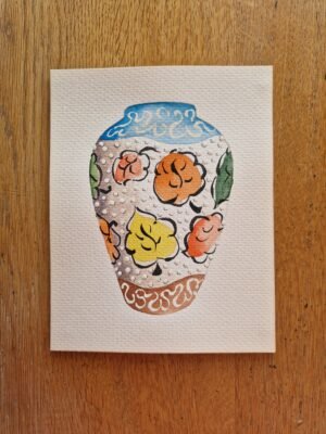 Original Watercolour : Bobbly Vase 2