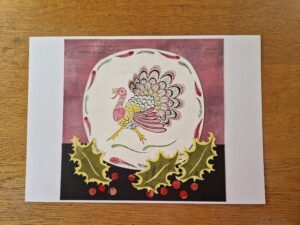 Original Christmas Collage : Gay Gobbler Plate
