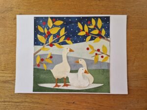 Original Christmas Collage : Christmas Geese