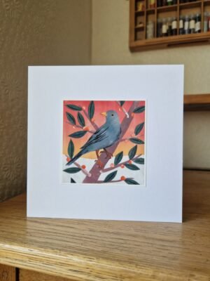Greeting Cards : Christmas Blackbird