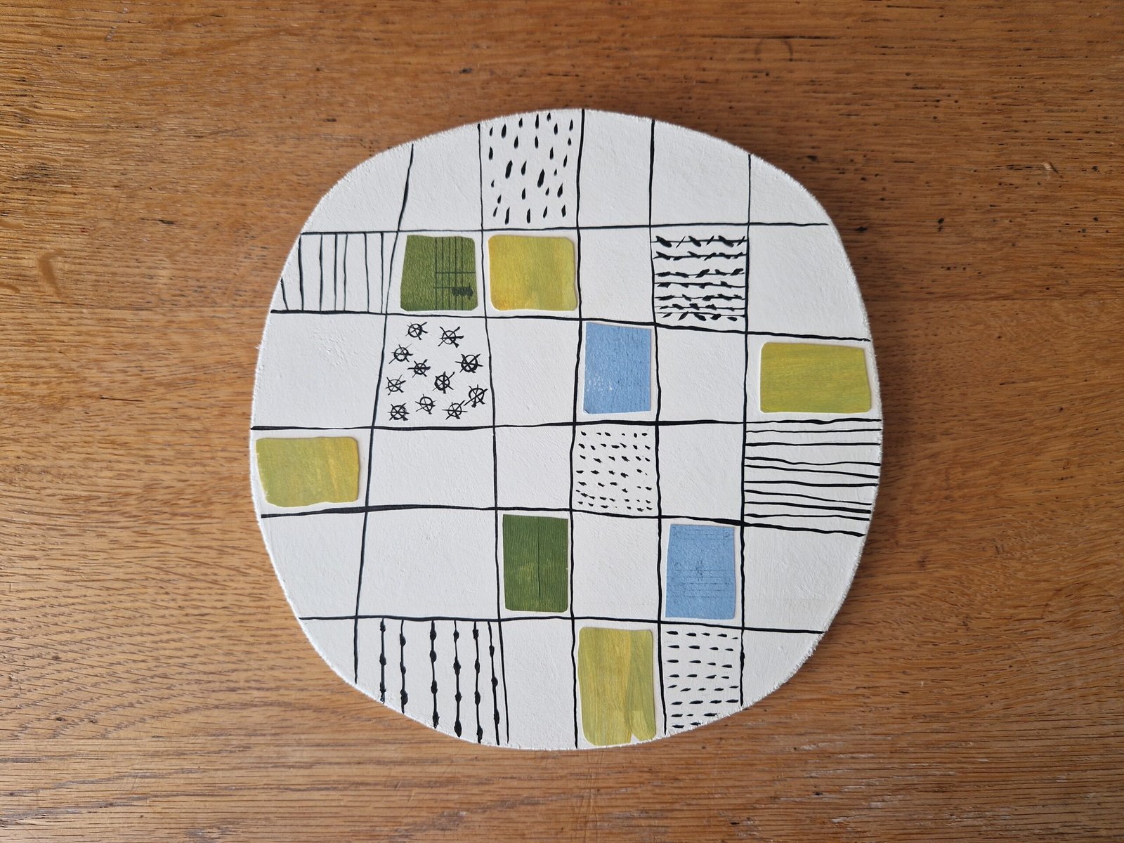 Victoria Whitlam - Midwinter Chequers Wall Plaque
