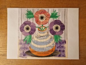 Original Collage : Anemones