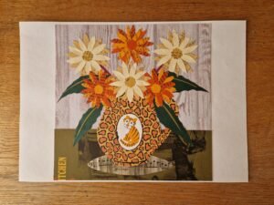 Original Collage : Tiger Jug