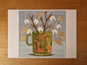 Original Collage : Hornsea Mug and Snowdrops